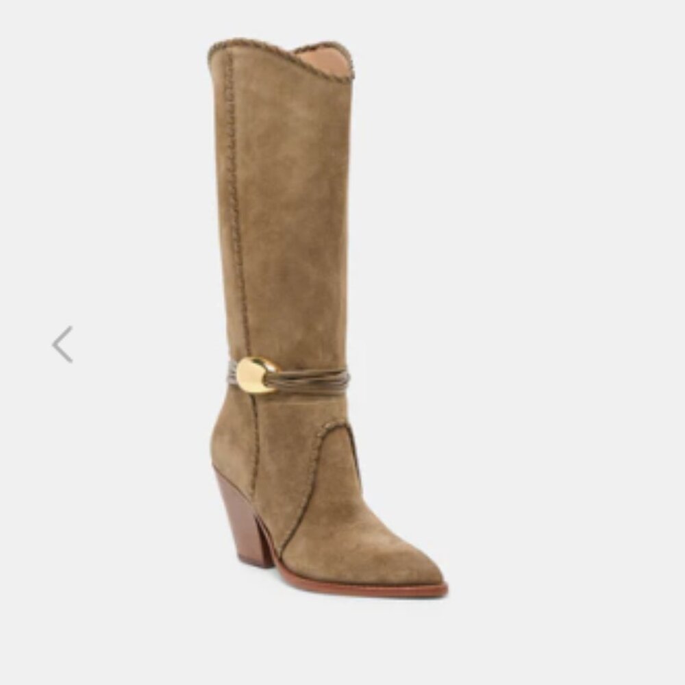 Dolce Vita NIB Jody Boots Olive Suede, 7.5 - Picture 8 of 12